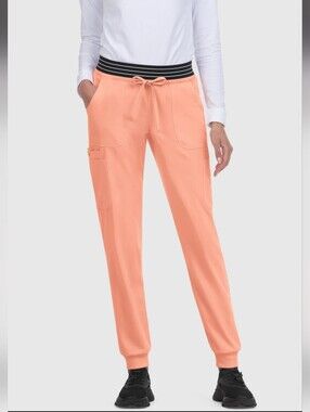 Koi x Betsey Johnson Hollyhock peach jogger Style Scrub Pants size Medium New